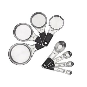 OXO Good Grips Stainless Steel Measuring Cups and Spoons Set 8 Piece Total NEW